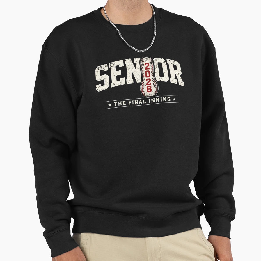 Senior 2026 Final Inning Baseball Senior T-Shirt - Unique Graphic Unisex - T-Shirt, Sweatshirt, Hoodie