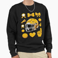 Cheer Football Coquette Bow Game Sweatshirt - Minimalist Print for Adults - T-Shirt, Sweatshirt, Hoodie
