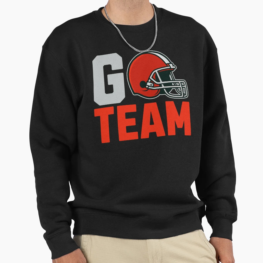 Go Team Football Sweatshirt - Fun Novelty Design for Adults - T-Shirt, Sweatshirt, Hoodie