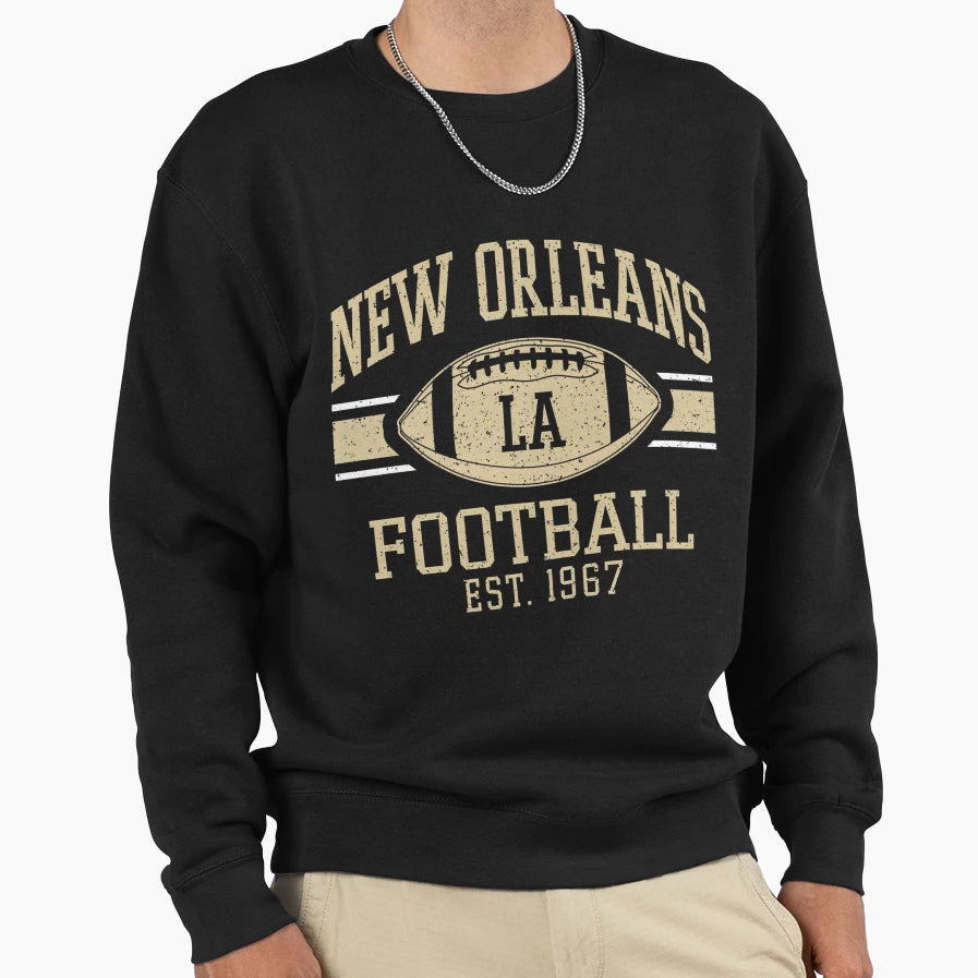 New Orleans Football Team Sweatshirt - Aesthetic Graphic for Adults - T-Shirt, Sweatshirt, Hoodie