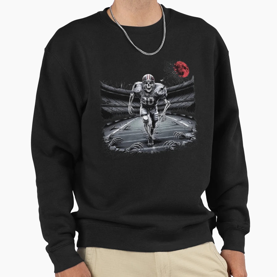 American Football Skeleton Sweatshirt - Casual Everyday Wear Unisex - T-Shirt, Sweatshirt, Hoodie