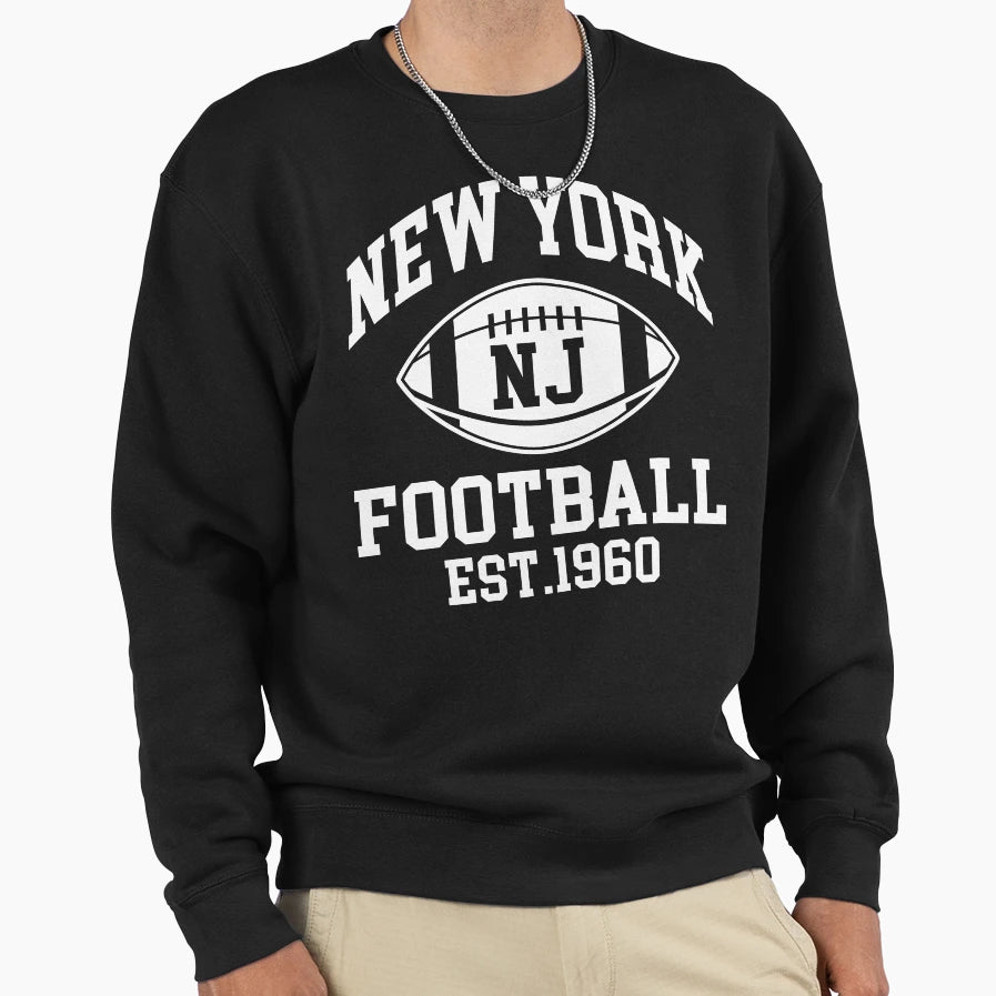 New York Football New Jersey Sweatshirt - Aesthetic Graphic Men Women - T-Shirt, Sweatshirt, Hoodie