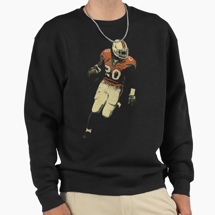 Ed Reed Miami Hurricanes Football Sweatshirt - Aesthetic Graphic Men Women - T-Shirt, Sweatshirt, Hoodie