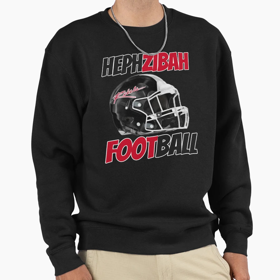 Copy Hephzibah Rebels Football Sweatshirt - Aesthetic Graphic for Adults - T-Shirt, Sweatshirt, Hoodie