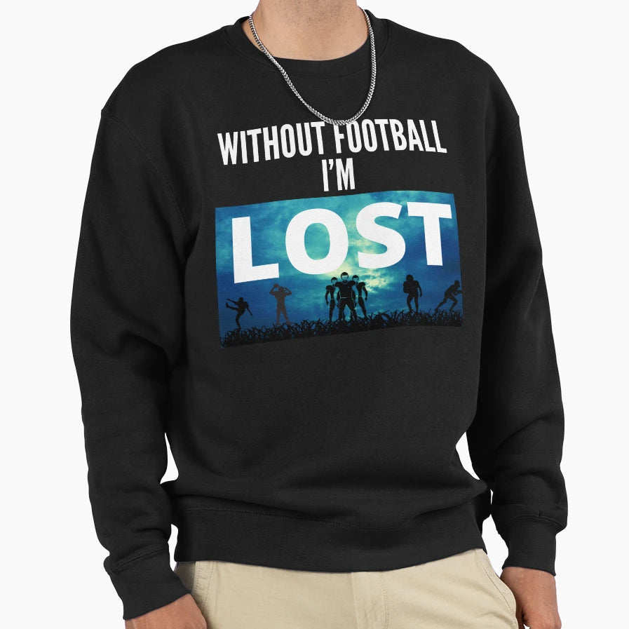 Funny Lost Tv Show Parody Football Sweatshirt - Unique Graphic Unisex - T-Shirt, Sweatshirt, Hoodie