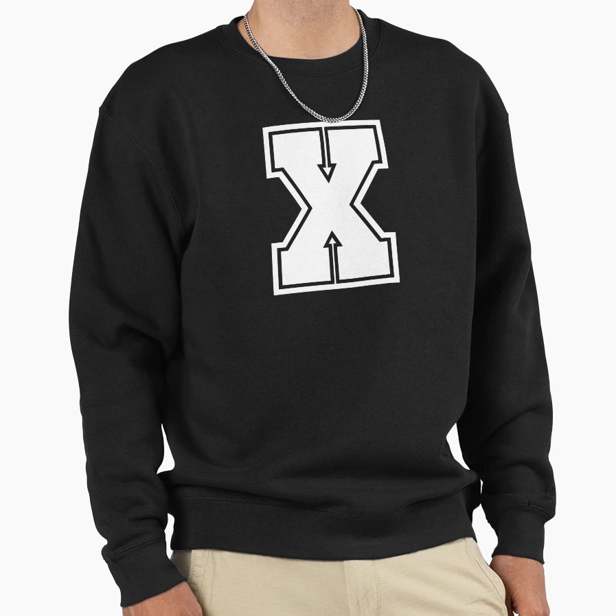 Letter X Sweatshirt - Fun Novelty Design for Adults - T-Shirt, Sweatshirt, Hoodie