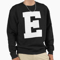 Alphabet White E Sports Letter Sweatshirt - Casual Everyday Wear Men Women - T-Shirt, Sweatshirt, Hoodie