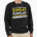 Kc Sunday Funday Kansas City Sweatshirt - Aesthetic Graphic for Adults - T-Shirt, Sweatshirt, Hoodie
