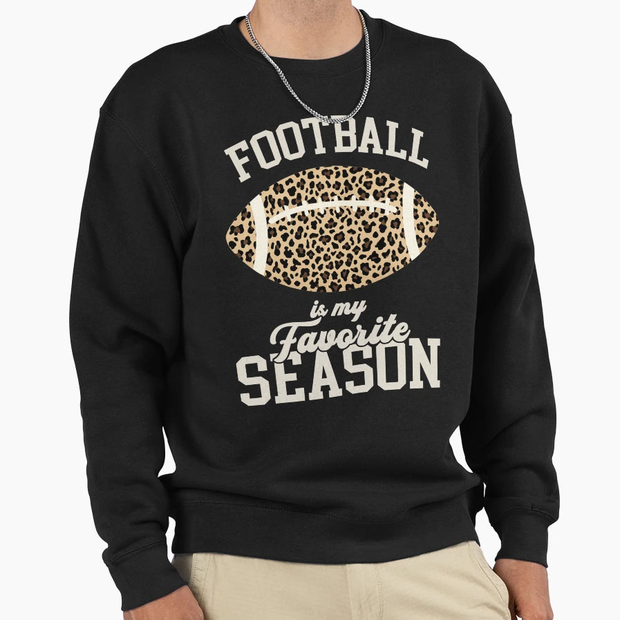 Leopard Football Season T-Shirt - Aesthetic Graphic for Adults - T-Shirt, Sweatshirt, Hoodie