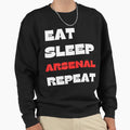 Eat Sleep Arsenal Repeat Sweatshirt - Unique Graphic Men Women - T-Shirt, Sweatshirt, Hoodie