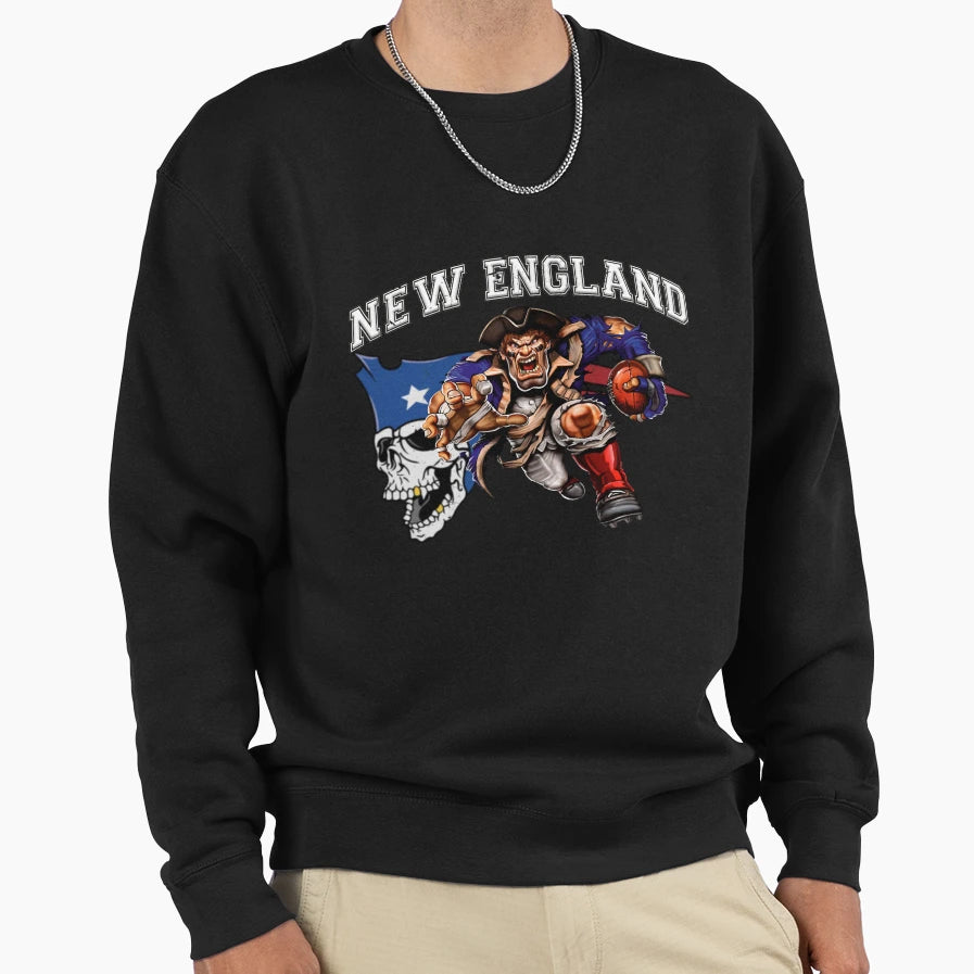 New England Football Sweatshirt - Aesthetic Graphic for Adults - T-Shirt, Sweatshirt, Hoodie