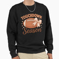 Touchdown Season Football Aesthetic Bow Sweatshirt - Trendy Graphic Unisex - T-Shirt, Sweatshirt, Hoodie