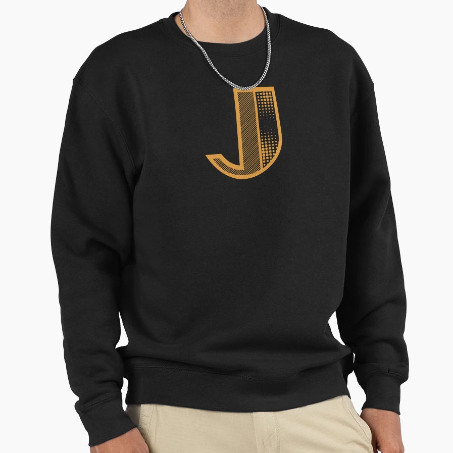 Modern Monogram Initial Letter J Sweatshirt - Unique Graphic Men Women - T-Shirt, Sweatshirt, Hoodie