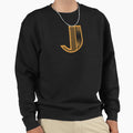 Modern Monogram Initial Letter J Sweatshirt - Unique Graphic Men Women - T-Shirt, Sweatshirt, Hoodie