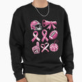 Ribbon Football Breast Cancer Sweatshirt - Novelty Apparel for Adults - T-Shirt, Sweatshirt, Hoodie