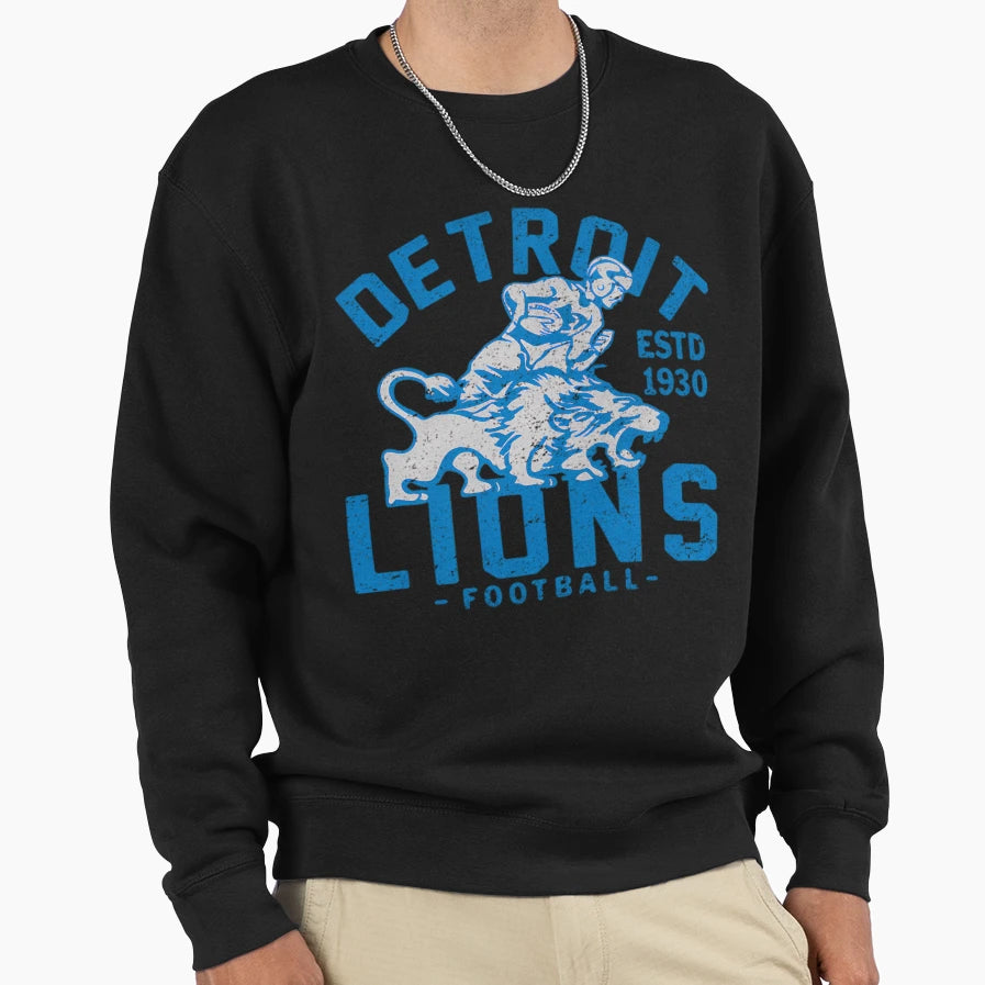 Detroit Lions Football Est 1930 Sweatshirt - Unique Graphic for Adults - T-Shirt, Sweatshirt, Hoodie