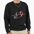 Heartbeat Heart Disease Awareness Sweatshirt - Fun Novelty Design Unisex - T-Shirt, Sweatshirt, Hoodie