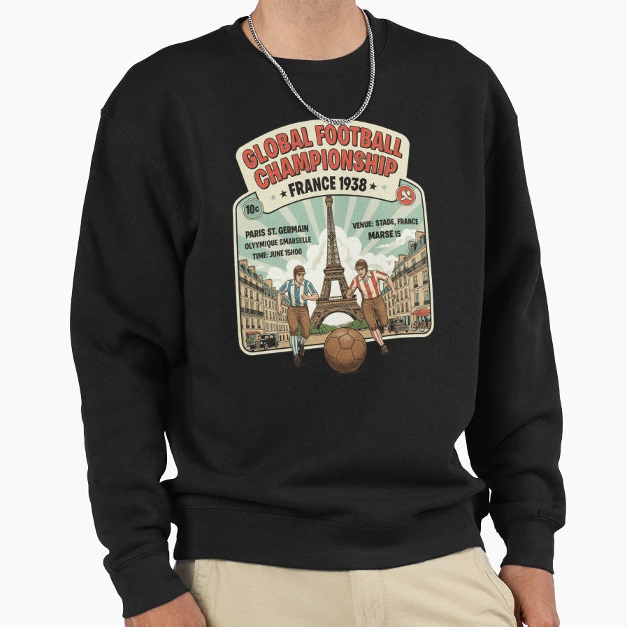 Global Football Championship Sweatshirt - Fun Novelty Design for Adults - T-Shirt, Sweatshirt, Hoodie