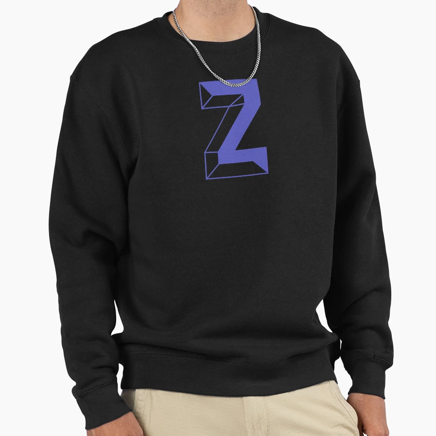 Modern Monogram Initial Letter Z Sweatshirt - Minimalist Print Unisex - T-Shirt, Sweatshirt, Hoodie