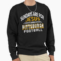 Pittsburgh Pro Football And Jesus Sweatshirt - Custom Art Print Men Women - T-Shirt, Sweatshirt, Hoodie