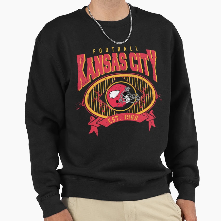 Art Kansas City Chiefs Sweatshirt - Aesthetic Graphic for Adults - T-Shirt, Sweatshirt, Hoodie