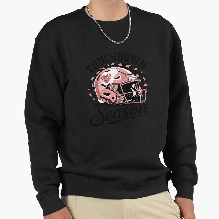 Touchdown Season Leopard Game Day Sweatshirt - Fun Novelty Design Unisex - T-Shirt, Sweatshirt, Hoodie