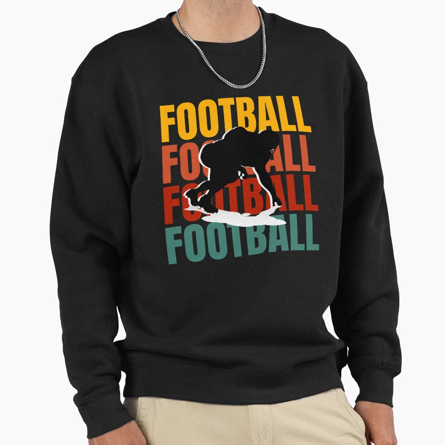 Football Sweatshirt - Aesthetic Graphic Unisex - T-Shirt, Sweatshirt, Hoodie