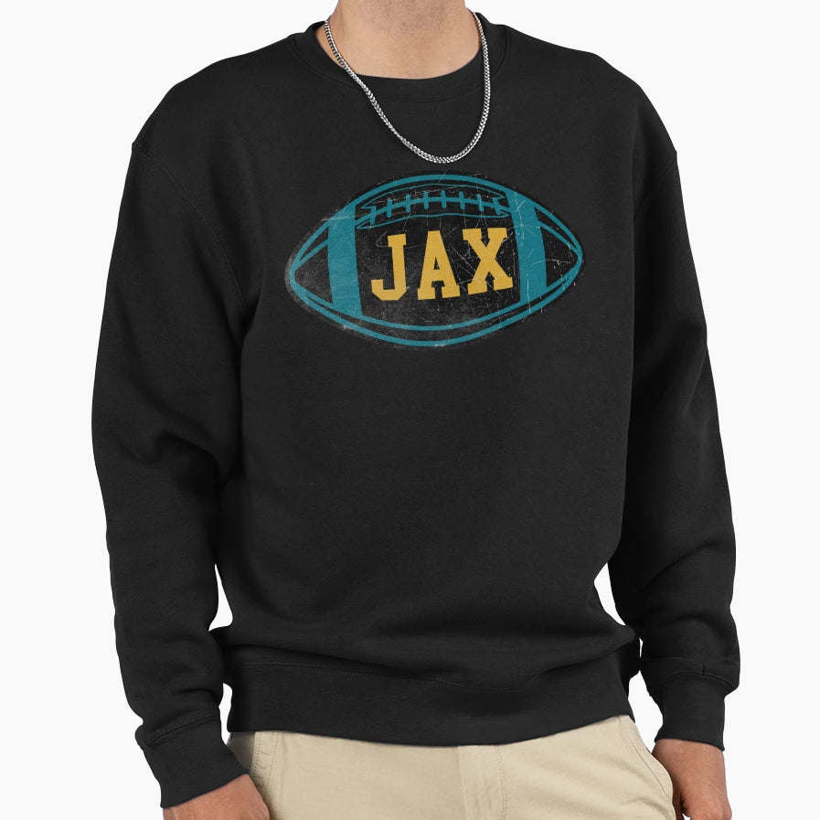 Jacksonville Throwback Football Sweatshirt - Fun Novelty Design Unisex - T-Shirt, Sweatshirt, Hoodie