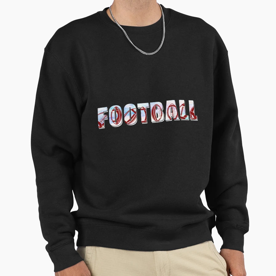 Amercian Football Quarterback Sweatshirt - Casual Everyday Wear Men Women - T-Shirt, Sweatshirt, Hoodie
