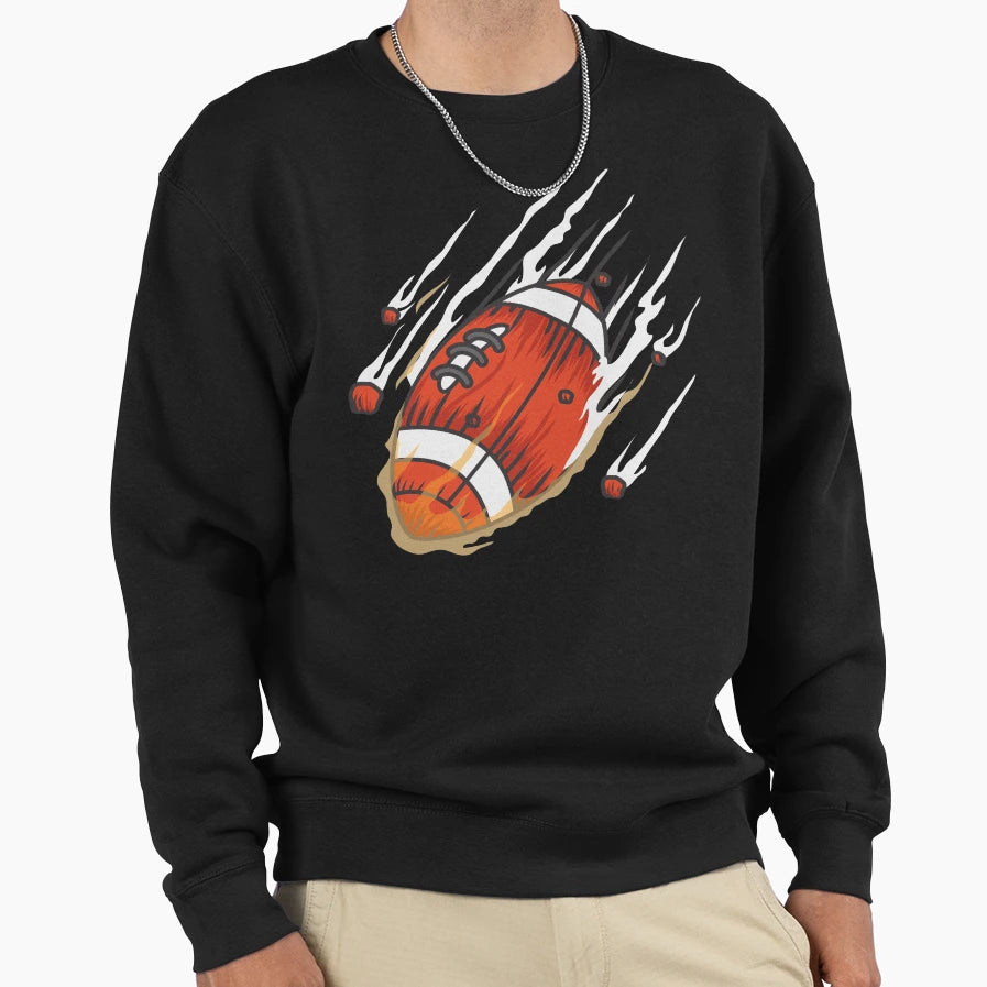 Rocket Football Sweatshirt - Casual Everyday Wear Men Women - T-Shirt, Sweatshirt, Hoodie
