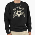 Football Skull Hands Holding Sweatshirt - Casual Everyday Wear for Adults - T-Shirt, Sweatshirt, Hoodie