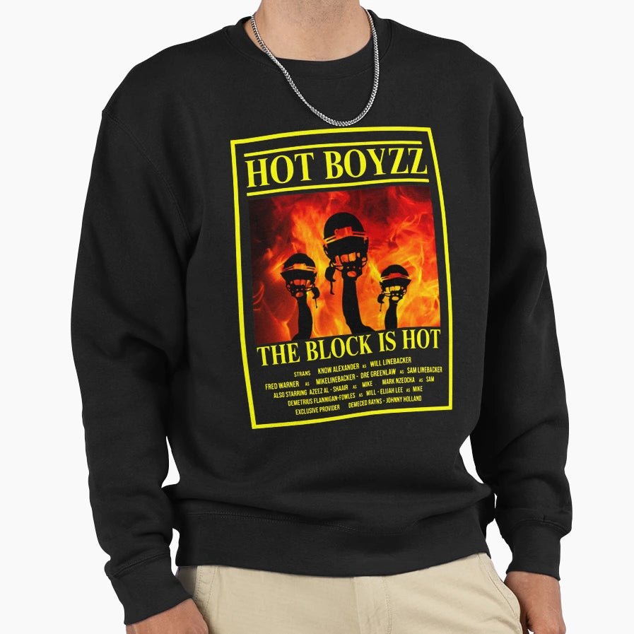 Hot Boyz Sweatshirt - Minimalist Print for Adults - T-Shirt, Sweatshirt, Hoodie