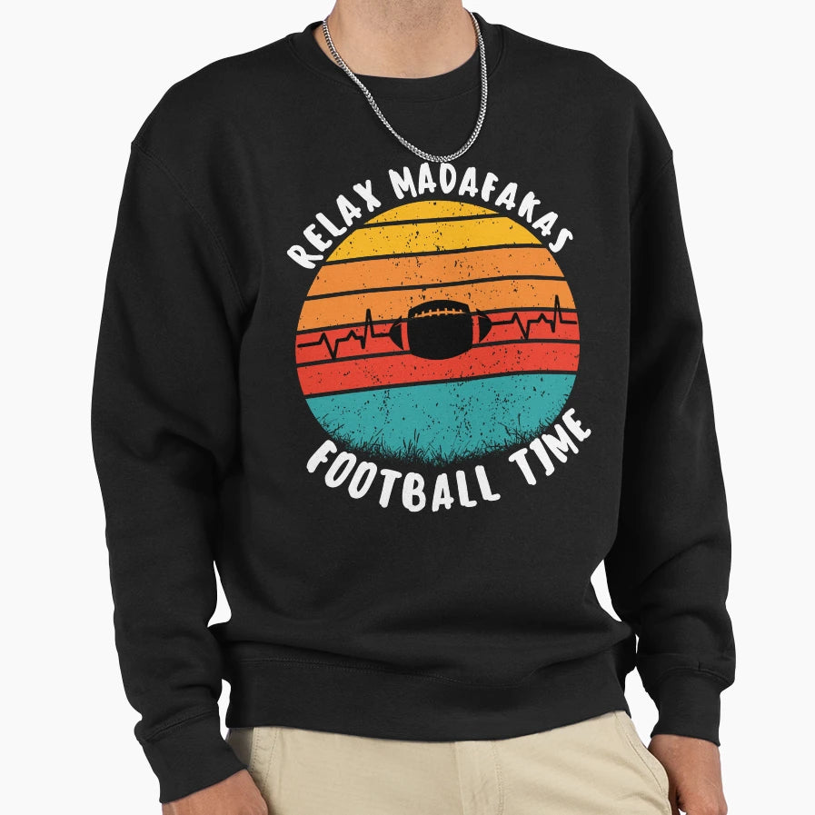 Funny Football Madafakas Rugby Sweatshirt - Minimalist Print for Adults - T-Shirt, Sweatshirt, Hoodie