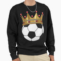 Soccer Crown King Sweatshirt - Unique Graphic Men Women - T-Shirt, Sweatshirt, Hoodie