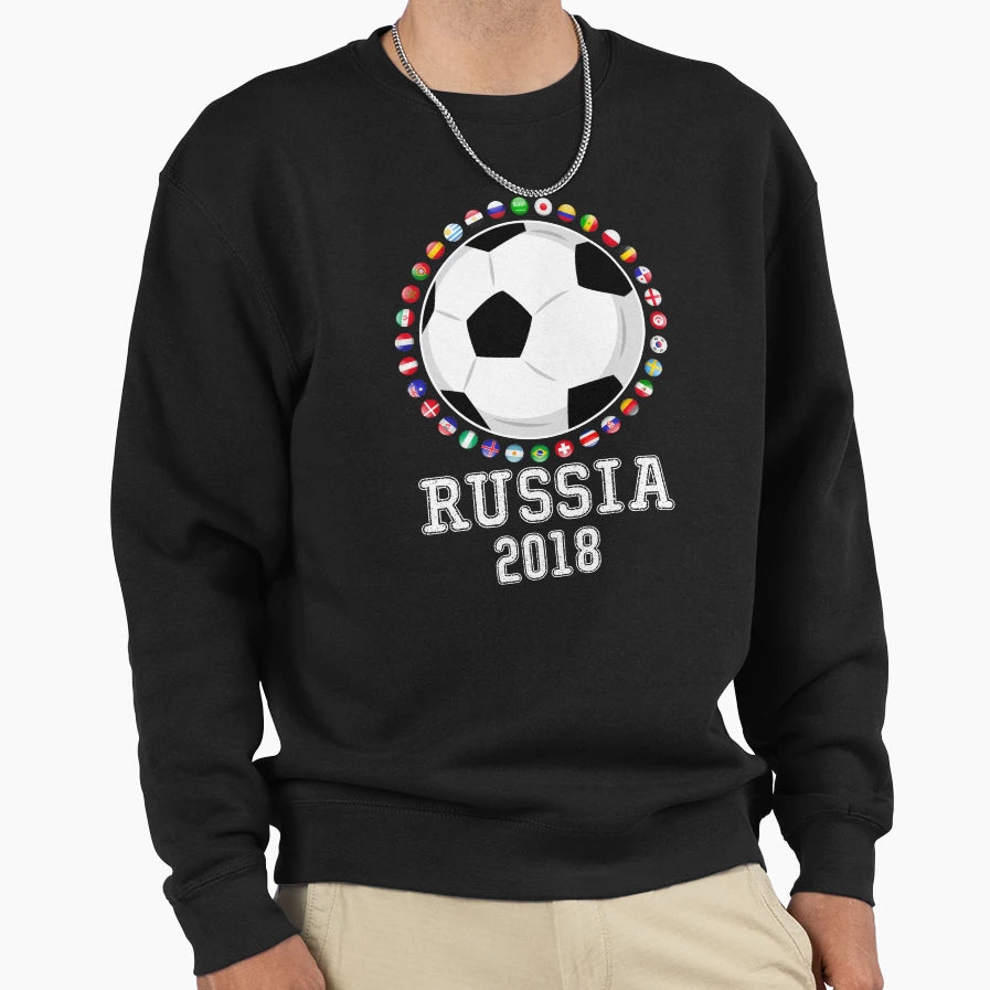 Russia Soccer 2018 World Football Cup T-Shirt - Custom Art Print Unisex - T-Shirt, Sweatshirt, Hoodie