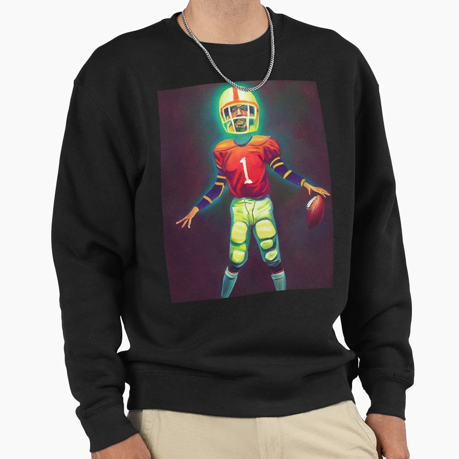 Football Player Hall T-Shirt - Trendy Graphic for Adults - T-Shirt, Sweatshirt, Hoodie