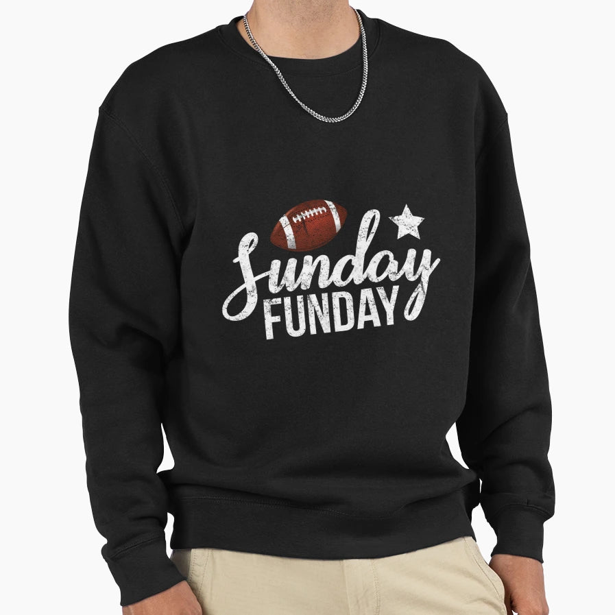 Sunday Football Funday Season Sweatshirt - Novelty Apparel for Adults - T-Shirt, Sweatshirt, Hoodie