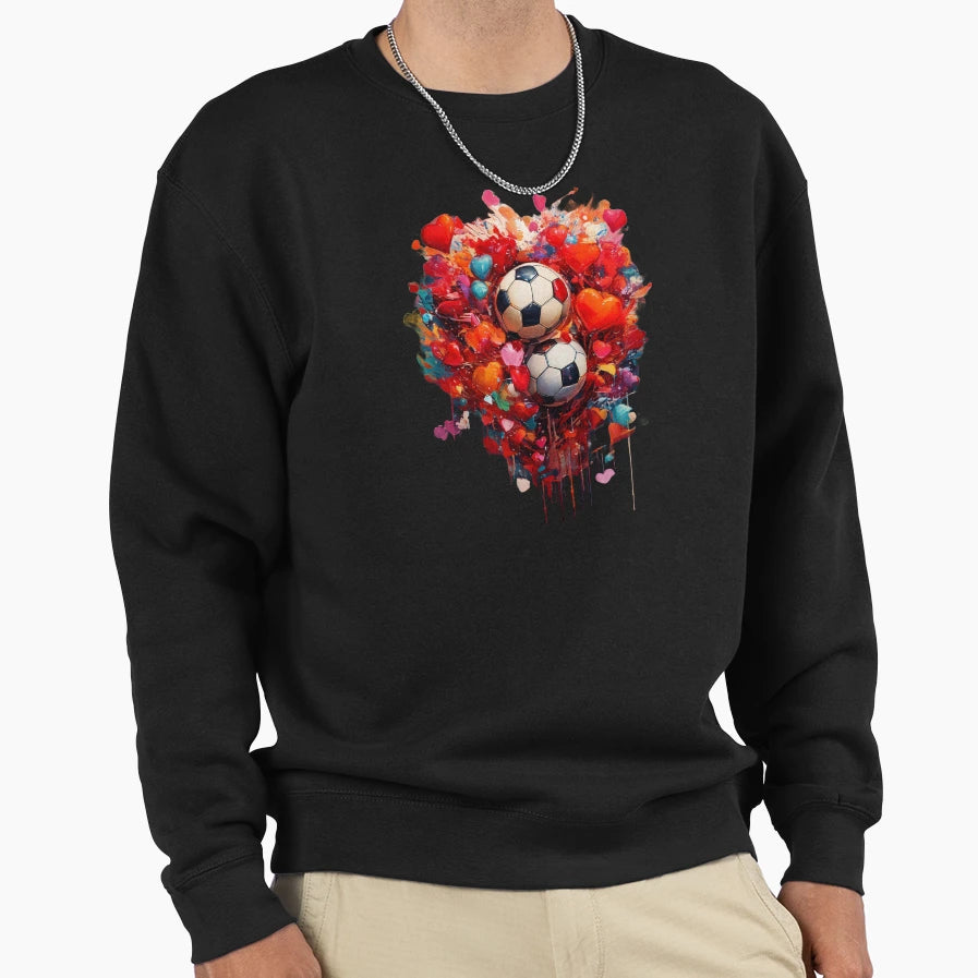Love Soccer Sweatshirt - Trendy Graphic Unisex - T-Shirt, Sweatshirt, Hoodie