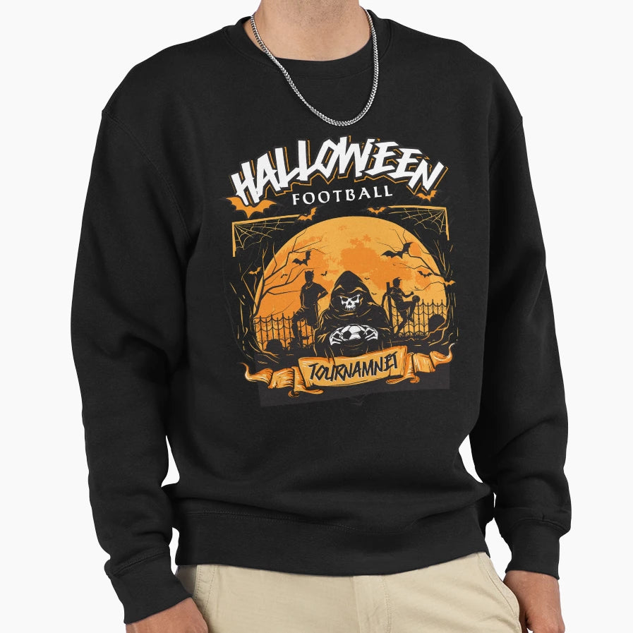Halloween Football Sweatshirt - Custom Art Print Men Women - T-Shirt, Sweatshirt, Hoodie