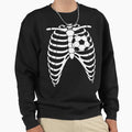 Soccer Heart Skeleton Ribs X Ray Sweatshirt - Novelty Apparel for Adults - T-Shirt, Sweatshirt, Hoodie