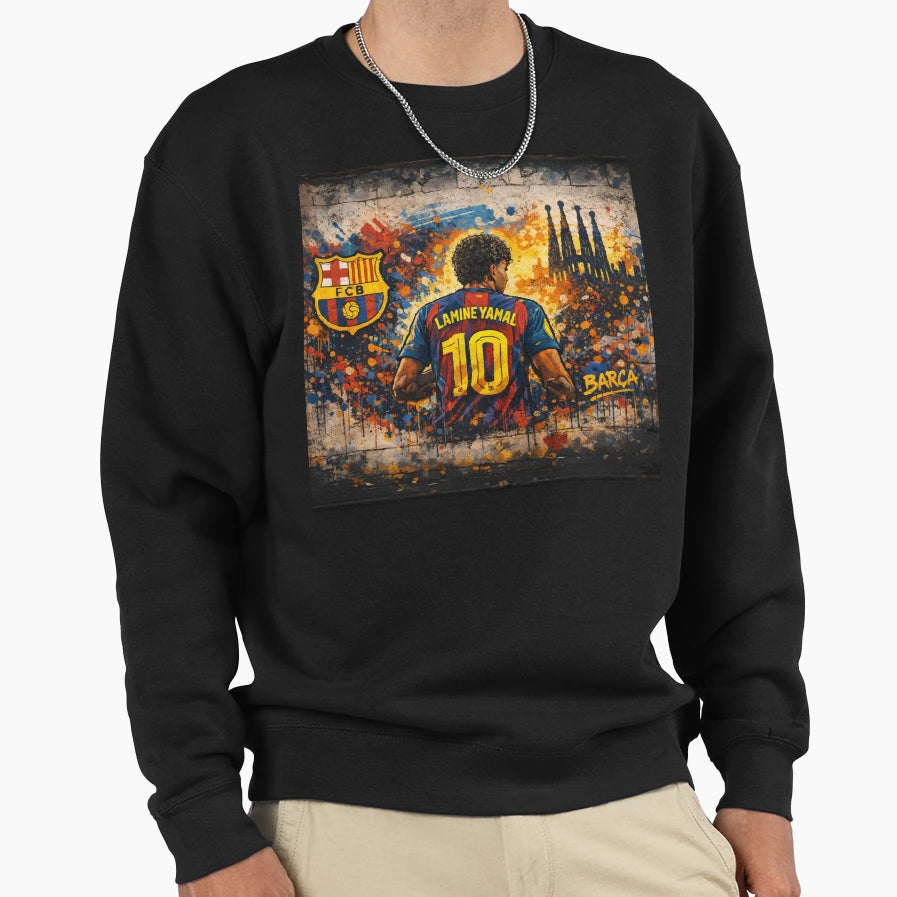 Lamine Yamal Graffiti Sweatshirt - Streetwear Style Unisex - T-Shirt, Sweatshirt, Hoodie