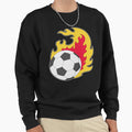 Fire Ball Soccer Sweatshirt - Minimalist Print for Adults - T-Shirt, Sweatshirt, Hoodie