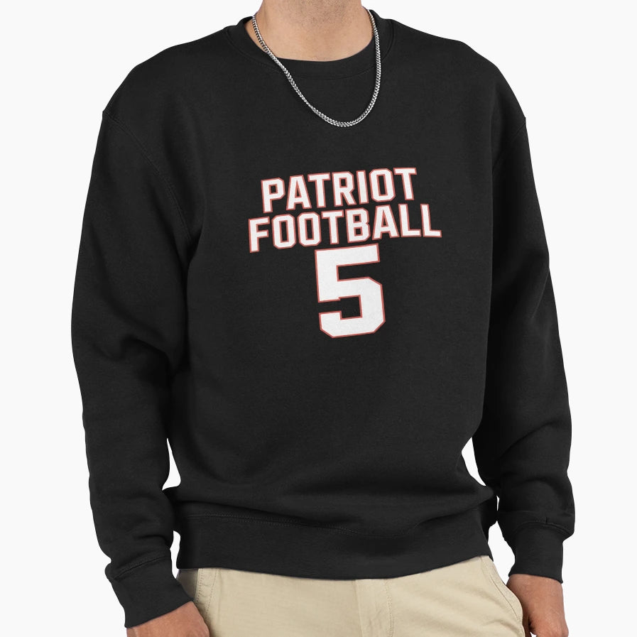 Patriot Football 5 Sweatshirt - Unique Graphic for Adults - T-Shirt, Sweatshirt, Hoodie