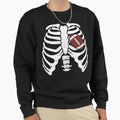 Skeleton Rib Cage American Football X Sweatshirt - Trendy Graphic Unisex - T-Shirt, Sweatshirt, Hoodie