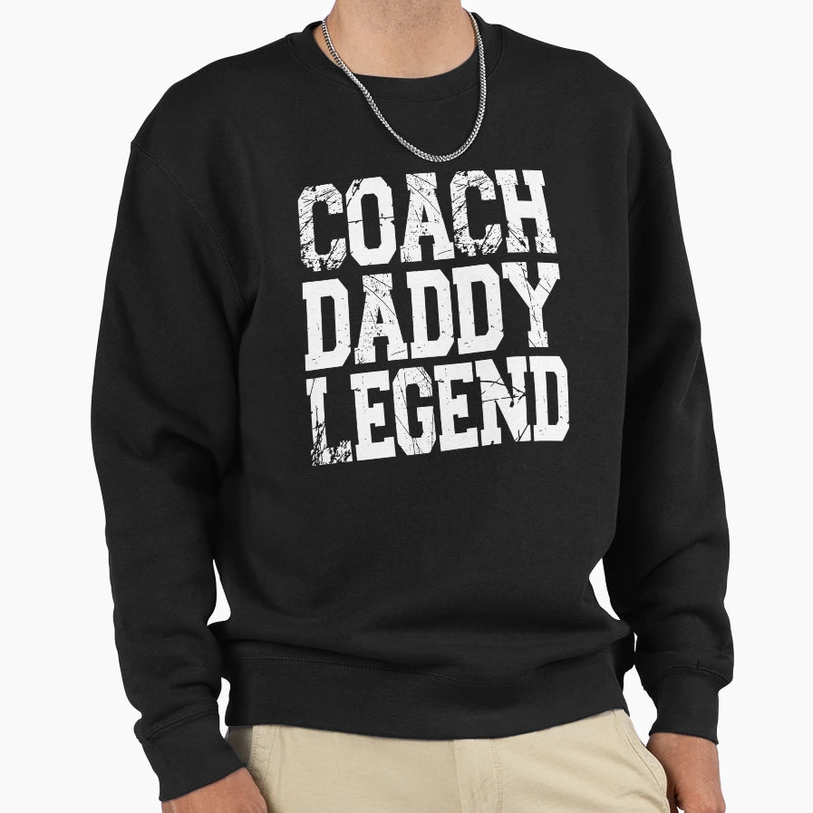 Coach Dady Legend Tennis Sport Coach Sweatshirt - Novelty Apparel Unisex - T-Shirt, Sweatshirt, Hoodie