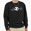 Football Heartbeat Sweatshirt - Novelty Apparel Unisex - T-Shirt, Sweatshirt, Hoodie
