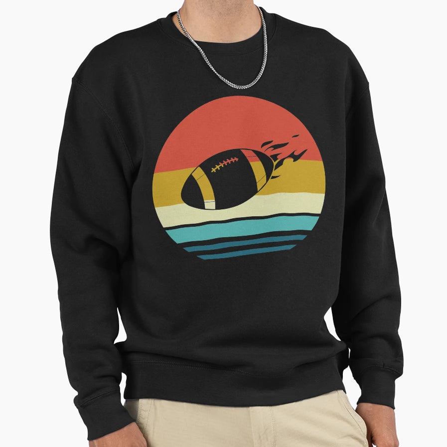 Rugby Rugby Ball Rugby Player Sweatshirt - Aesthetic Graphic for Adults - T-Shirt, Sweatshirt, Hoodie