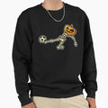 Soccer Skeleton Pumpkin Head Halloween Sweatshirt - Trendy Graphic Unisex - T-Shirt, Sweatshirt, Hoodie