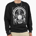 Gothic Lich Necromancer Crystal Ball Sweatshirt - Custom Art Print Unisex - T-Shirt, Sweatshirt, Hoodie