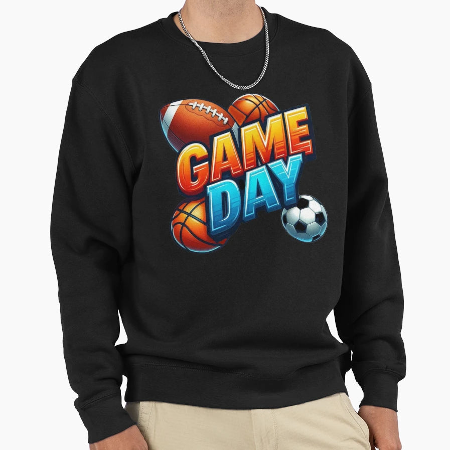 Game Day Sweatshirt - Minimalist Print Unisex - T-Shirt, Sweatshirt, Hoodie